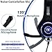 Beexcellent Gaming Headset for PS4 Xbox One Nintendo Switch (Audio) PC Gaming Headphone with Crystal Stereo Bass Surround Sound, LED Lights & Noise-Isolation Microphonethumb 3