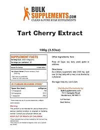 BulkSupplements - Extracto de cereza en polvo | Antioxidante para la salud del corazón y...