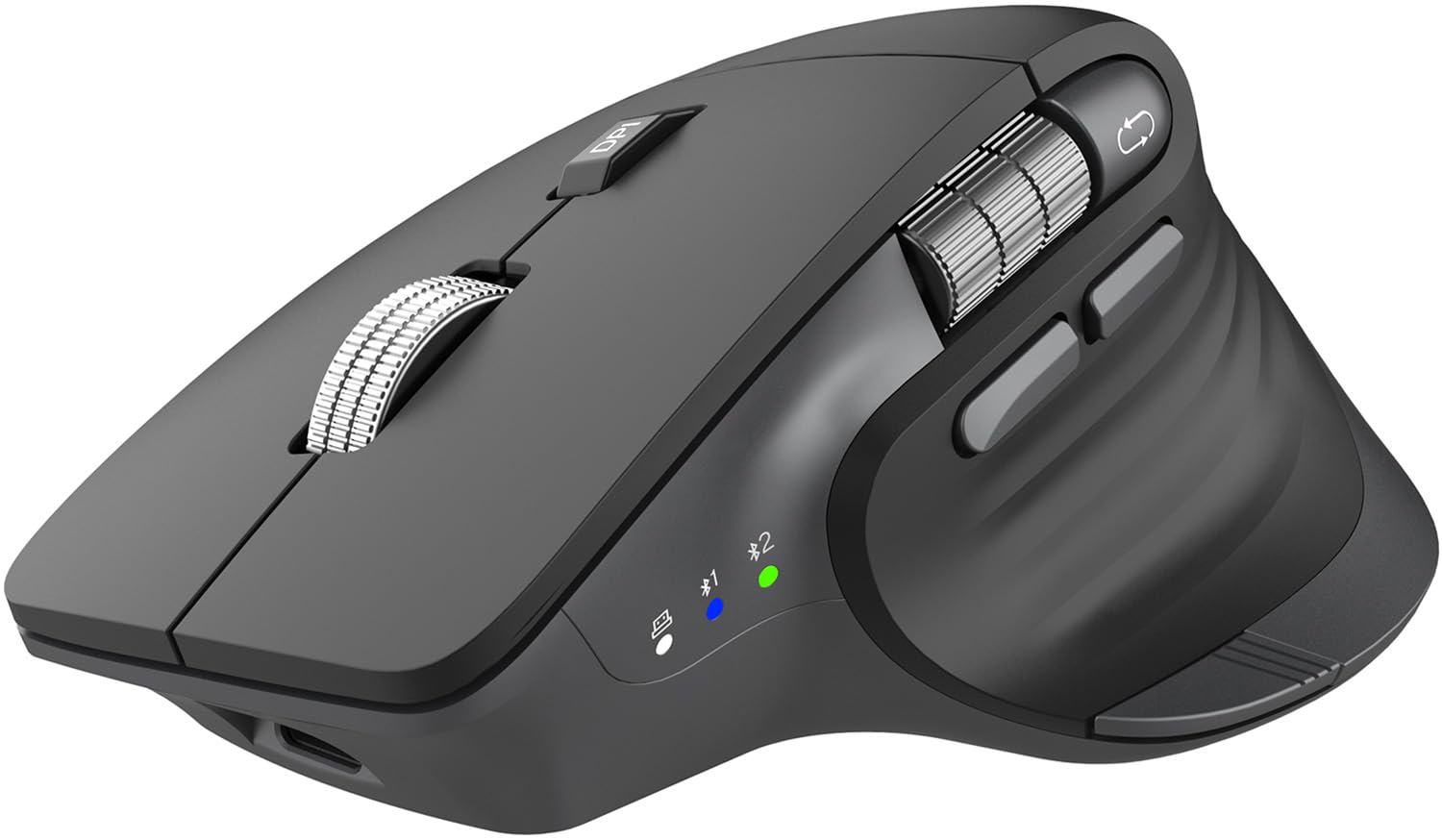 Photo 1 of CITLLA Wireless Bluetooth Mouse, Ergonomic Rechargeable Silent Mouse with Multi-Device, Adjustable DPI, Flying Scroll & Thumb Wheel, Bluetooth Mice for Laptop, Computer, Tablet, Smartphone (Black)