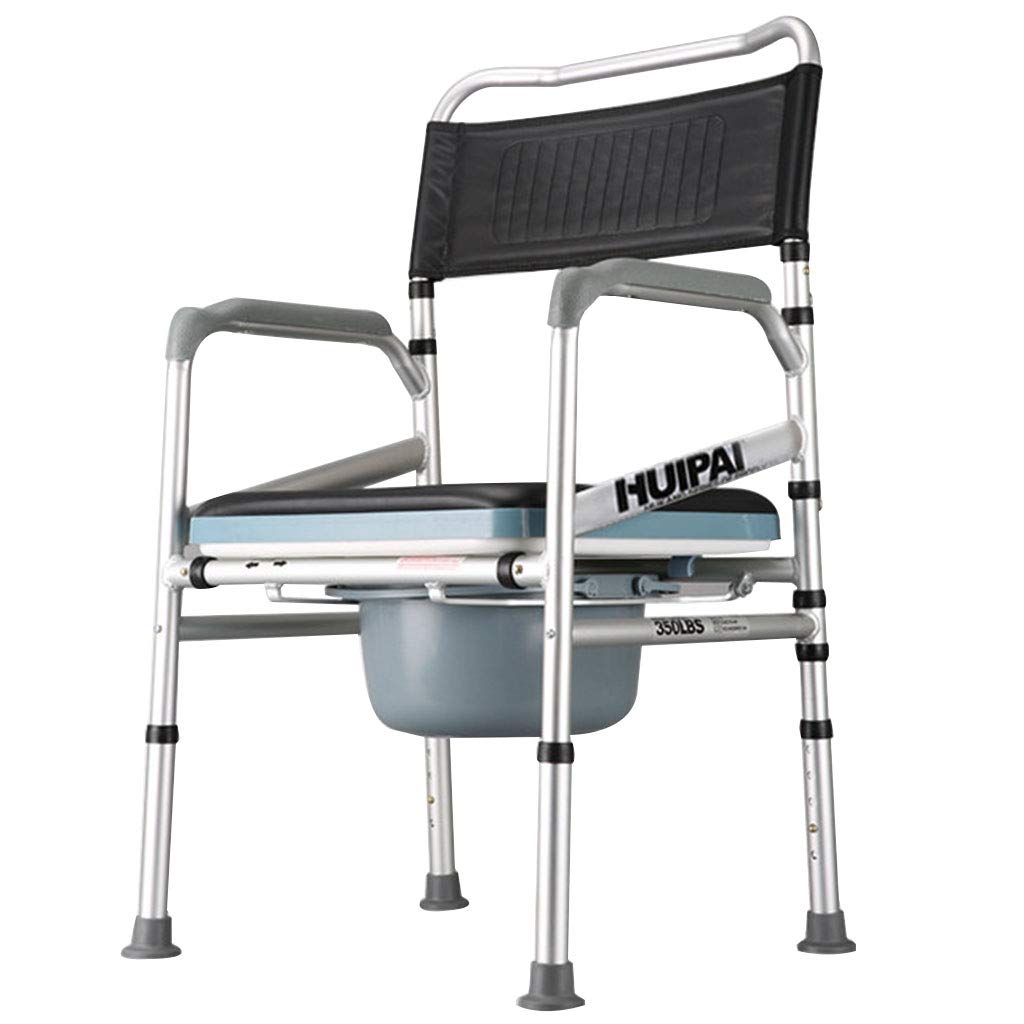 B07lfg5phb 300kg 高さ調節可能 高齢者家庭用アルミ合金折りたたみ式トイレ椅子バスチェア シャワーチェア 日本限定