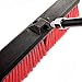 Alpine Industries Alpine Heavy Duty Push Broom for Floor Cleaning Soft Bristle Brush for Shop, Deck, Garage, Concrete for Indoor & Outdoor Sweeping Broom (Red -24 inches)