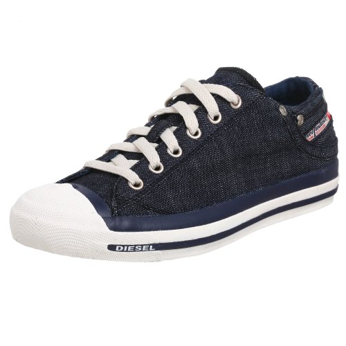 Diesel Men's Exposure Low Lace-up Sneaker,Blue,10 M US