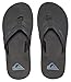Quiksilver Men's Monkey Wrench 3 Point Sandal, Black/Black/Brown, 13 M US