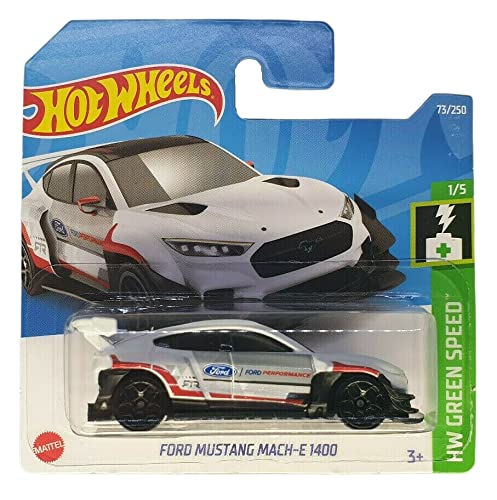 Hot Wheels - Ford Mustang Mach-E 1400 - HW Green Speed 1/5 - HCT06 - Short Card - Mattel 2022