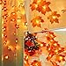 2 Pack Maple Leaves Garland String Lights 40 LED Lights 20ft Waterproof Fall Decoration Seasonal Lights for Holiday Party Indoor Outdoor Decor Birthday Gift 3AA Battery Operated
