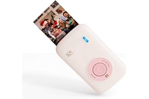 HPRT CP2100 Portable Photo Printer for iPhone & Android, 2 * 3 Instant Color Mini Printer, Bluetooth 5.0, Type-C Charging, Dye-Sublimation Tech, Initial 10 Sheets Included