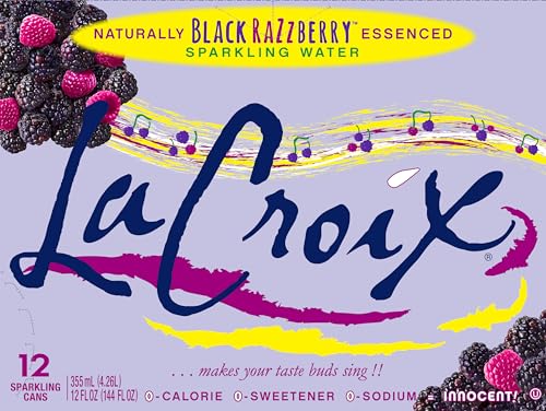 LA CROIX SPARKLING WATER, BLACK RAZZBERRY, 12 FL OZ (PACK OF 12)