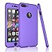 Tekcoo for iPhone 7 Plus Case, [T360 HY] Ultra Thin Full Body Coverage Protection Scratch Proof Hard Slim Hybrid Cover Shell with Tempered Glass Screen Protector for iPhone 7 Plus(5.5 inch) [Purple]