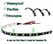 Zento Deals 30cm Green LED Car Flexible Waterproof Light Strip Pack of 4