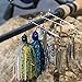 SUNMILE Fishing Buzzbait Spinnerbait Lures Double Willow Blade Spinner Baits for Bass Pike Metal Fishing Lure Pack of 3pcs (Mixcolor spinnerbait 3/8oz)