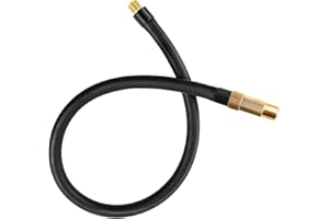 Vesaneae 2-in-1 Versatile Bike Pump Adapter, Extension Tube Hose Replacement, Locking Adapter for Bike Car Motorcycle Truck T