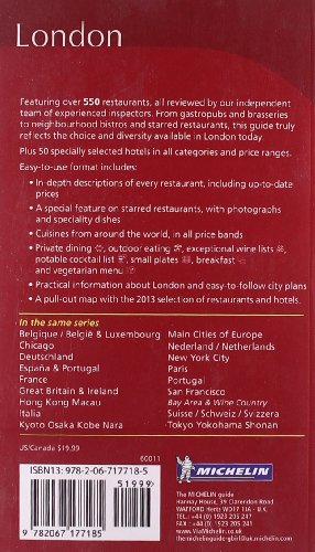 Michelin Red Guide London 2013: Hotels & Restaurants
