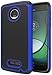 Moto Z Play Case,ANLI(TM) [Shock Absorption] Drop Protection Hybrid Dual Layer Armor Protective Case Cover for Motorola Moto Z Play Droid Deep Blue