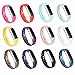 GinCoband 12PCS Fitbit Alta HR Accessory Replacement Bands with Clasp for Fitbit Alta,Alta HR Sport Arm Band No Tracker (Large)