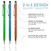 Stylus Pen, UROPHYLLA Stylus Pens for Touch Screens, 2 in 1 Capacitive Stylus Ballpoint Pen for iPad, Tablet, iPhone, Kindle, Samsung and Other Touch Screen Devices (Multicolor-12 Pack)