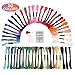 FL50：Maksuzee 50/100/150 Colors Embroidery Kit Thread Friendship Bracelets Floss Craft Floss Rainbow Color Embroidery Floss Cross Stitch Thread with 10/20pcs Floss Bobbins and 16pcs Needles