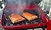 Americana Electric Cart Grill with two folding side tables, shelf and rotisserie