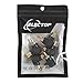 Electop 5 Pack RCA Male to RCA Female Right Angle Adapter 90 Degree Connector Black