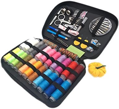 TerrificCorner Sewing Kit with 90 Sewing Accessories, 24 Spools of Thread -24 Color Sewing Supplies for Beginners, Traveler, Emergency, Kids, Summer Campers and Home