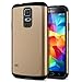 Spigen Slim Armor Galaxy S5 Case with Air Cushion Technology and Hybrid Drop Protection for Samsung Galaxy S5 2014 - Copper Gold