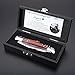 Laguiole By FlyingColors Folding Pocket Knife. Stainless Steel, Built in Corkscrew. (Wood)