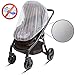 Ritmart Baby Mosquito Net for Stroller, Car Seat & Crib + Hooks (3-Piece Set) - Infant Bug Netting for Carrier, Bassinet & Pack N Play. 50 x 46 Inch, White, Large and Elastic
