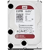 WD Red 2TB NAS Hard Disk Drive - 5400 RPM Class SATA 6 Gb/s 64MB Cache 3.5 Inch - WD20EFRX