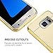 TabPow Galaxy S7 Case, Improved Mirror Reflection, Scratch-Resistant Bling Luxury Slim TPU PC Case Cover For Samsung Galaxy S7 - Gold