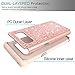 LeYi for Note 8 Case,Galaxy Note 8 Case with 3D PTE Screen Protector [2 Pack] for Girls Women,Glitter Bling Dual Layer [PC Silicone] Heavy Duty Protective Phone Case for Galaxy Note 8 Rose Gold