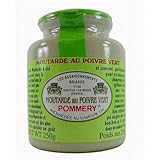 Mustard with Peppercorns Pommery Mustard Meaux Moutarde in Pottery Crock