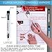 Dry Erase Weekly Magnetic Calendar Set for Refrigerator Whiteboard Planner with Stain Resistant Technology Attach to Fridge Or Hang on Wall 17X13 inch Organizer Checklist & Message Board