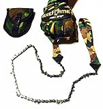 26 Inch Pocket Survival Chainsaw with camouflage handles and snap pouch with belt carry loop GUARANTEED!!! (gloves sold separate)