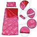 ZITA ELEMENT 14-14.5 Inch Girl Baby Doll Sleeping Bag with Pillow and Eye Mask for 14-14.5 Inch Doll Accessories Xmas Gift