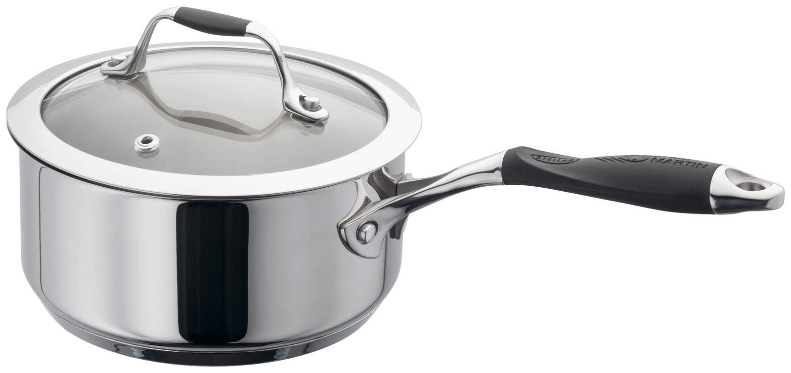 Stellar - James Martin Stainless Steel Saucepan and Lid (16cm)