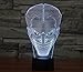 Lmeison 3D Night Light Illusion Lamp LED Desk Table Lamp with USB Cable, 7 LED Colors Change, Smart Touch, Button Control, Acrylic Panel & ABS Base, Best Gift for Boys Girls