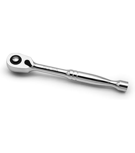 Teng Tools 1/4" Drive 6-Inch Spinner Handle - Chrome Vanadium Steel With Comfort Grip