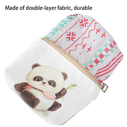 Women and Girls Cute Fashion Coin Purse Wallet Bag Change Pouch Key Holder (Baby Pandas)
