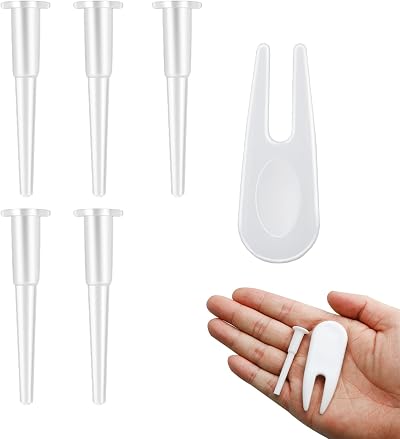 jeufun Exercise Ball Plug Set 6 Pieces Replacement Kit White 6.5x5.3cm