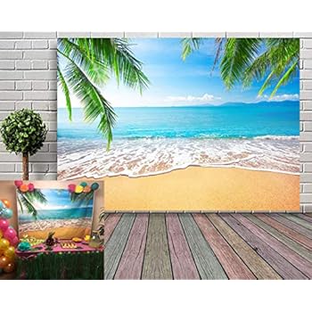 GYA Tropical Beach Background Photo Props For Studio,Wedding,Party Photography Backdrops Vinyl 7x5ft