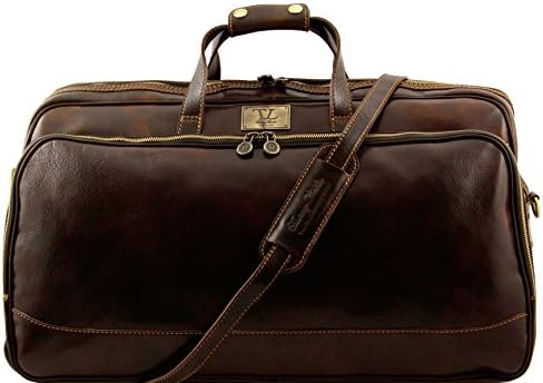 Bora Bora Trolley leather bag - Large size Dark Brown