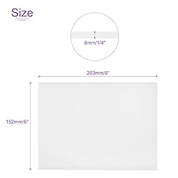 DMiotech 6 x 8 x 1/4 Inch Plastic UHMW