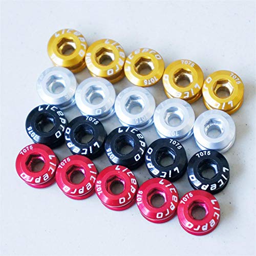 image for hainiter 5PCS 7075 Aluminum Alloy CNC Bicycle Chainring Screws Bolt Bo