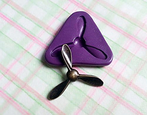 Simply Molds Airplane Propeller Mold (35mm) Cake Decoration Jewelry Metal Clay