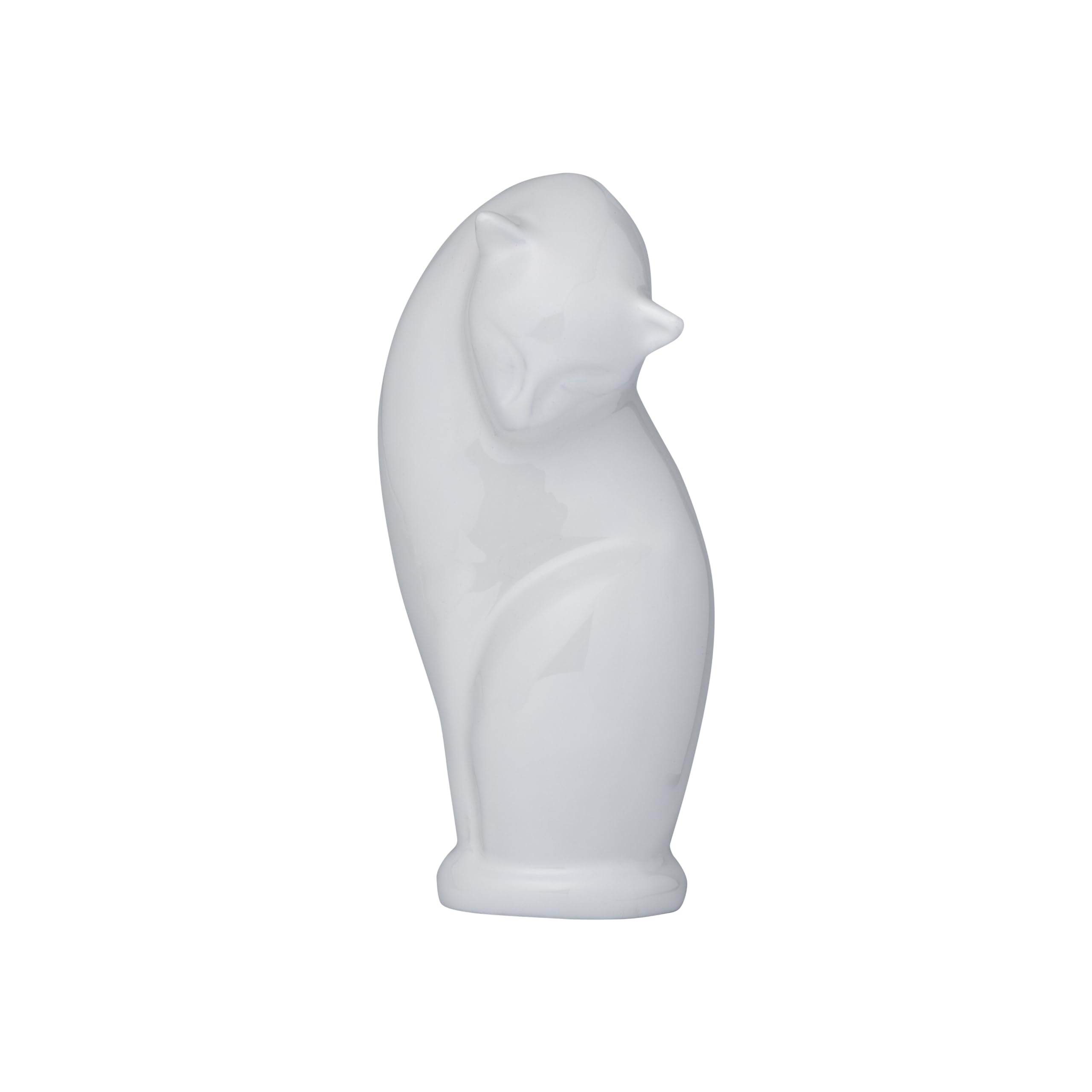 Royal Rapture Cat Kitty Figurine Pet Urn For Ashes Cremation Funeral Memorial Love Urns decorative|Alloy| (White Cat, 9") RCM03-03