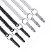 Wisdompro Stylus Tether, 10 Pack of Detachable Elastic Coil Tether Strings/Lanyards with 3.5mm Earphone Jack for Stylus Pens - Black/Clear