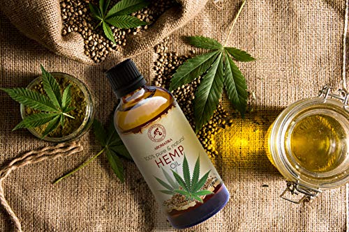 Hemp seed oil 100ml - 100% Pure & Natural Hemp Seed Oil - Benefits for Skin - Hair - Face - Body - Great for Beauty - Relax - Massage - Glass Bottle - Image 8