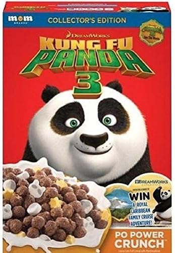 Kung Fu Panda 3 Po Power Crunch Cereal - 12 oz. (Pack of 2) by MOM Brands
