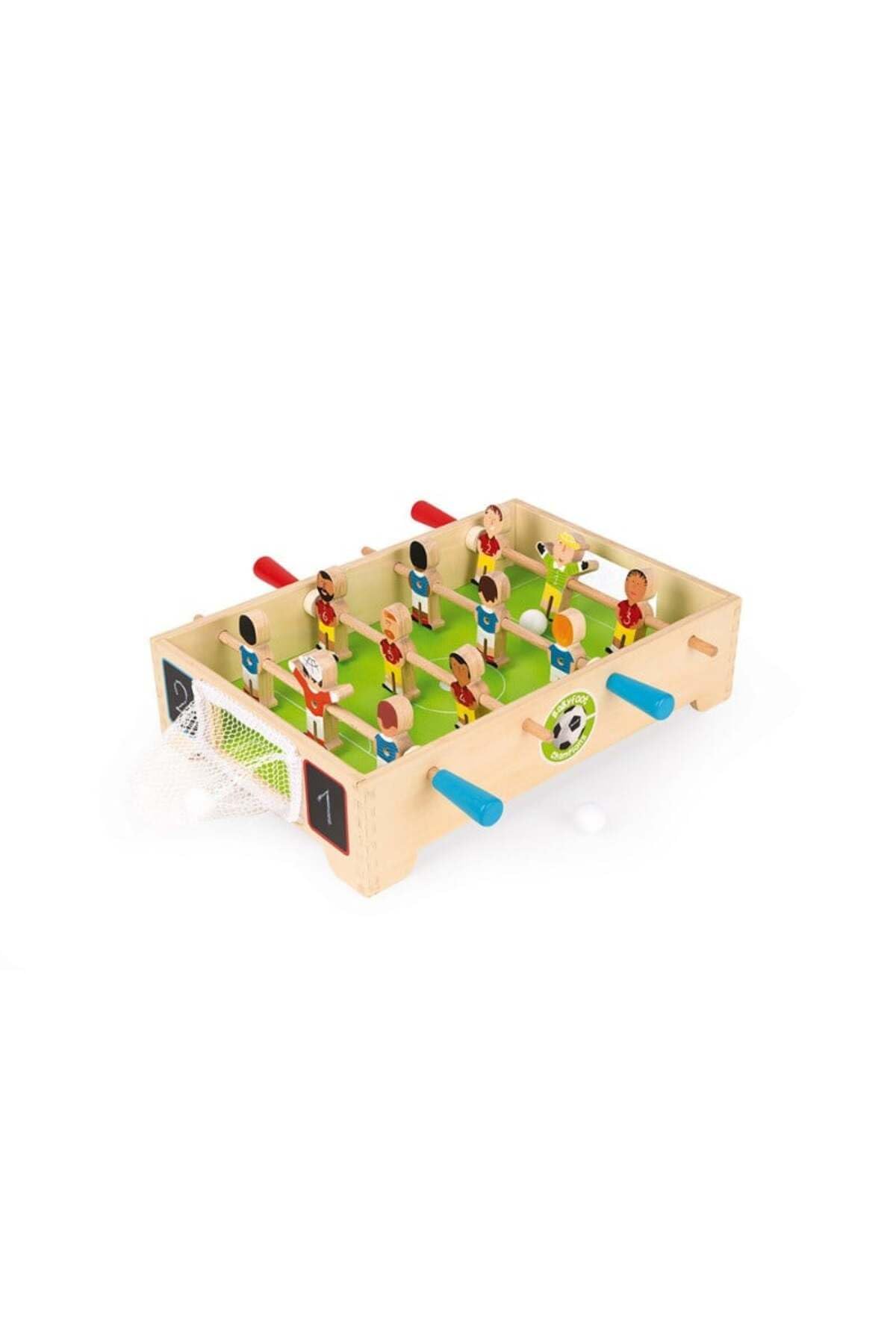 Janod - Champions Mini Wooden Table Football - For children from the Age of 3, J02070, Multicolored