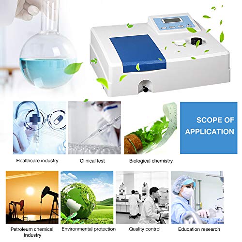 Wellish UV Spectrophotometer 721 Digital Display Visible Spectrophotometer Wavelength Range 340-1000nm Lab Spectrophotometer - Thumbnail 6
