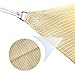 E&K Sunrise 12' x 12' x 12' Sun Shade Sail Triangle Canopy Shade Cover UV Block for Patio Backyard Garden Outdoor (Beige)